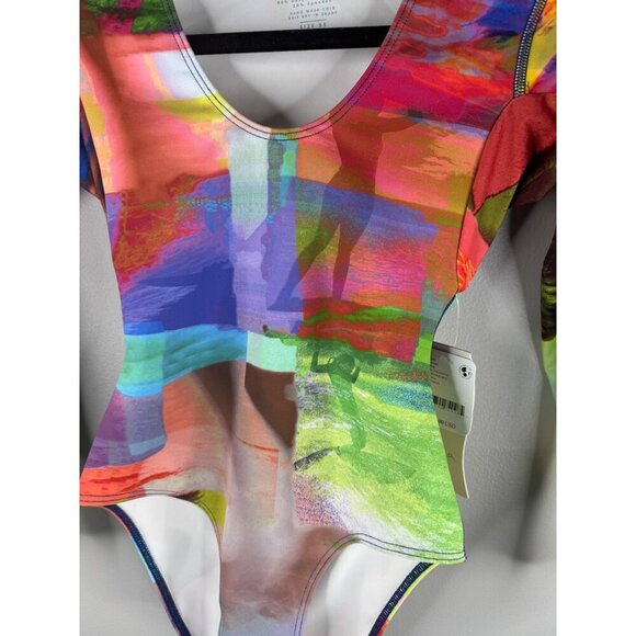 NWT Seea Harper Surf Suit One Piece Swimsuit in Wavelength Surfers Size XS - Picture 4 of 6